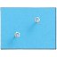 Pendientes oro de flor 18K con circonita 
